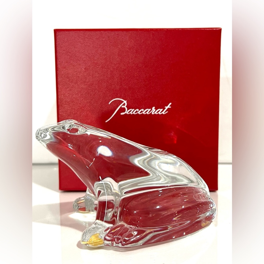 Baccarat Frog paperweight - Vintage - Picture 2 of 5